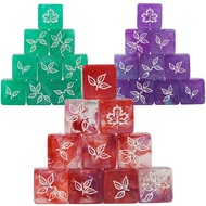 10pcs D6 Dice 16mm 6 Sided Entertainment Board Game Dice for Bar Party Club Tabletop Game RPG DND