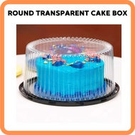 4/6/8 inch Bekas Kek Round Cake Packaging Transparent Box mini cake transparent plastic baking pastr