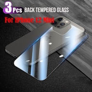 3Pcs Back Tempered Glass For iPhone 15 14 13 12 11 Pro Max Mini 15 14 Plus 15 ProMax Phone Back Rear