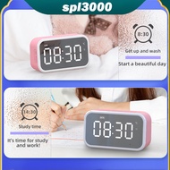 Digital Alarm Clock Small Electronic LED Desktop Clock Multi-function Temperature Display Wireless Audio Speakers