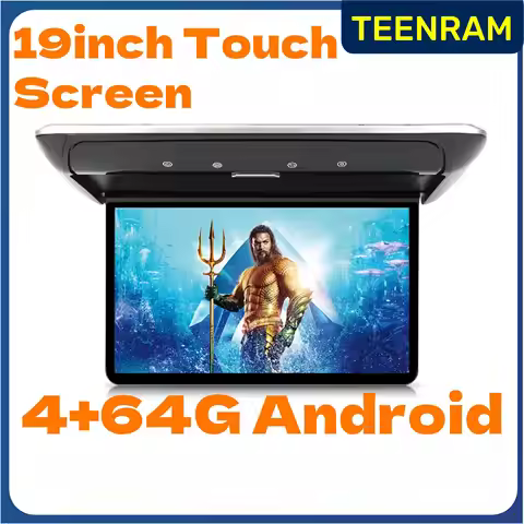 TEENRAM For SUV RV Motorhome 19 Inch Car Monitor Multimedia Video Player 4+64GB 1080P Android 10 Cei