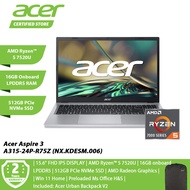 Acer Aspire 3 A315-24P-R75Z Pure Silver Laptop - NX.KDESM.006 | 15.6" FHD IPS DISPLAY | AMD Ryzen 5 