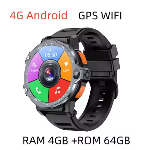 PG999 4G Smartwatch Men Women 1.54‘’ HD Round Screen sim Card Dual Camera Phone Calling GPS Position