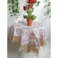 SQUARE GUEST TABLE CLOTH / BETAWI SQUARE TABLE CLOTH / IMPORTED SHABBY SQUARE GUEST TABLE CLOTH