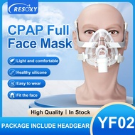 Full Face Mask With Adjustable Headgear Cushions for Air Breathing Machine Sleep Apnea Anti