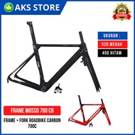 Frame+Fork Sepeda Balap Roadbike Carbon Mosso 760 CB 700C Taiwan