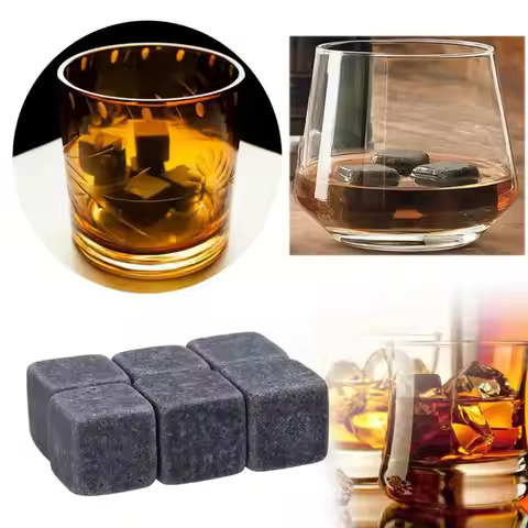 Natural Granite Whiskey Stones Sipping Ice Cube Whisky Stone Wine Rocks Cooler Wedding Gift Favor Ch