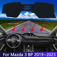For Mazda 3 Mazda3 BP Sedan 2019 - 2023 Car Dashboard Dash Mat Cover Anti-slip Sunshade Pad Interior Accessories