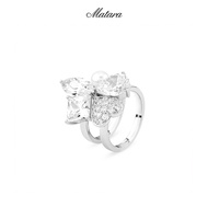 (Pre-Order) Matara Pret-a-Porter Les Fleurs Camelia Ring แหวนดอกไม้ คาเมลเลีย สองชิ้น ถอดได้