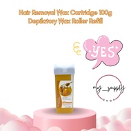 Hair Removal Wax Cartridge 100g Depilatory Wax Roller Refill