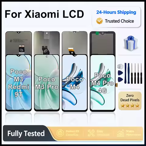 For Xiaomi Poco M3 LCD M3 Pro 5G Display 3D Touch Screen Digitizer Assembly For Poco M4 Screen M4 Pr