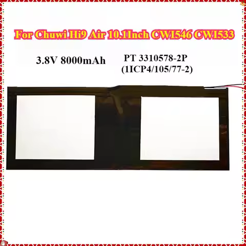 New 3.8V 8000mAh Battery PT 3310578-2P (1ICP4/105/77-2) for Chuwi Hi9 Air 10.1Inch CWI546 CWI533 Acc