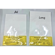 Specialty Paper - Embossed Canvas Paper (10 Sheets per pack) 180 gsm