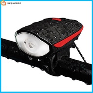 SQE IN stock! 7588 Bike Lights Bike Light 3 Modes Super Bright Bike Light With Horn Waterproof Bike Front Light For