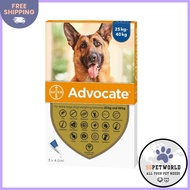 Advocate for Dogs For Extra Large Dogs Over 25Kg (Blue) 3 Pipettes