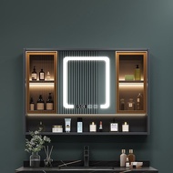 Smart Mirror Cabinet Separate Bathroom Toilet Bathroom Mirror with Light and Storage Cabinet Storage Dressing Mirror Towel Bar