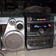 SECONDHAND# COMPO HIFI SONY HCD-V707 & SPEAKER SONY AIWA SX-JV1