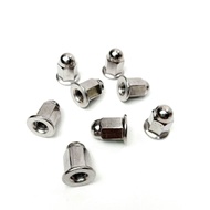 M7 Cap Nut Silider Kop Grand Supra Karisma Key Bolt 10/ Cap Nut knalpot Size 11 M7 Chrome
