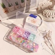 Set of 10 Beads, Children's Craft Materials, DIY Beads, DIY Beads, DIY Beads, Colorful Mixed Beads