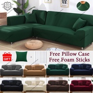 1/2/3/4 Seat Sofa Cover stretchable L Shape Universal Seat Cover for sofa