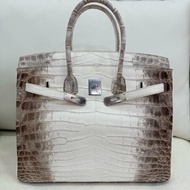 愛馬仕 Hermès Birkin 35 鉑金包 喜馬拉雅  銀扣｜閒置新｜T刻