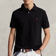 Polo Ralph Lauren 100%ORIGINAL baju atasan lelaki Embroidered Short Sleeve Business Casual Men's Top Baju POLO lelaki Rl