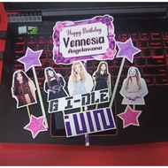 Cake topper kpop cake decoration g idle