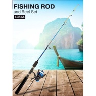 SET ROD PEMANCING DAN REEL FISHING ROD AND REEL SET