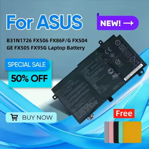 For ASUS B31N1726 FX506 FX86F/G FX504GE FX505 FX95G Laptop Battery Give Away A Mouse Pad