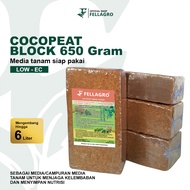 FELLAGRO COCOPEAT BLOK 650GRAM MEDIA TANAM ORGANIK TANPA CAMPURAN COCOPEAT BLOCK MURNI