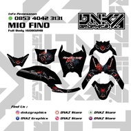 DNKZ Stiker Fino Decal Full Body Premium Spiderman Black