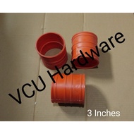 Coupling 3" PVC Fittings Orange For Sanitary Pipe