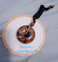 緬甸根珀溶洞平安扣吊咀 (直徑42MM)