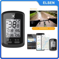 ELSEN XOSS G + จอแสดงผล LCD มาตรวัดความเร็วในจักรยานบลูทูธคอมพิวเตอร์แบบไร้สาย GPS