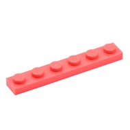 COOLPON|This Is LEGO Parts Coral Color Plate 1x6 Thin 3666 6422379
