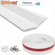 CHAMPIONO Door Frame Rubber Strip, TPE Easy Installation Garage Door Sealing Strip, Quality 300cm Fl