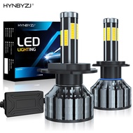 HYNBYZJ 12sides Led Headlight 3D 360 degree  H11 H7 HB3 9005 HB4 9006 H4 Led Headlight Bulb Auto Lam