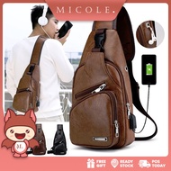 Ready Stock  MICOLE SB2359 Korean Chest Bag Shoulder Bag Cross Body Bags Waist Bag Travel bag Sling 