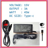 HP 15V 3A Chromebook 14 G5 440 G7 G10 G11 Type-c Laptop Charger