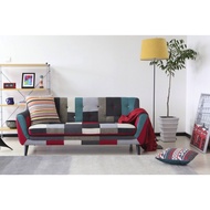 Terzani Fabric Sofa (Blue Multi)