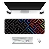 Large Mouse Pad with Stitched Edge Colorful Desk Mat - Non-Slip Base Mousepads 120x60cm / 100x50cm /