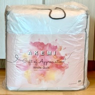 Akemi White Quilt Queen Size