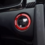 Styling Mugen แหวนปุ่มสตาร์ทเครื่องยนต์อลูมิเนียมอุปกรณ์เสริมสำหรับ Honda CRV Civic Jazz Brv HRV Accord