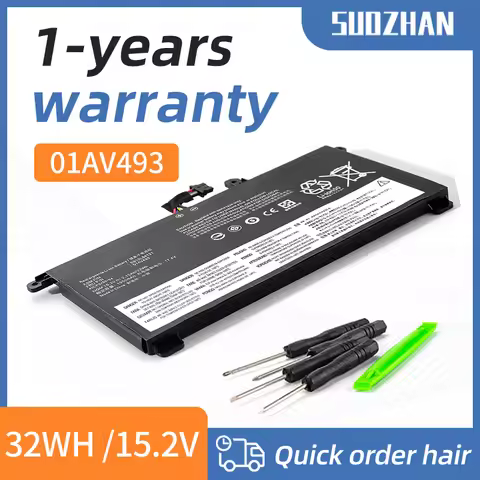 SUOZHAN New 01AV493 Laptop Battery For Lenovo ThinkPad T570 T580 P51S P52S SB10L84121 00UR890 00UR89