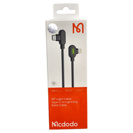 Mcdodo 麥多多 PD/Lightning/Type-C/iPhone充電線彎頭快充線傳輸線 3A快充 紐扣系列  120cm  1個