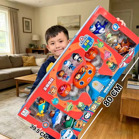 2026 Octonauts Play Set OctoPod Models with Action Figures - Educational TV Cartoon Toys for Childre
