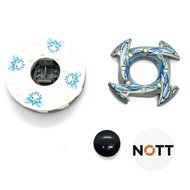 Lego Ninjago Spinner Round 6x6x1 White Ice Head