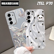 Case hp ITEL POWER 70 / P70 / P65 / P55 4G / P55 5G Motif Hologram Aesthetic Kekinian - Casing Itel 