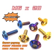 SCREW M6*20 SNIPER150 SNIPER155 AEROX155  EXHAUST COVER / FENDER[ M6X20 ] PROTAPER