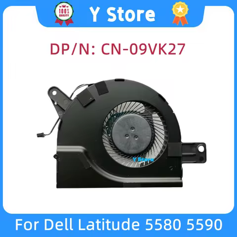 Y Store New Original Laptop Heatsink For Dell Latitude 5580 5590 Cooling Fan 09VK27 9VK27 DC28000IYS